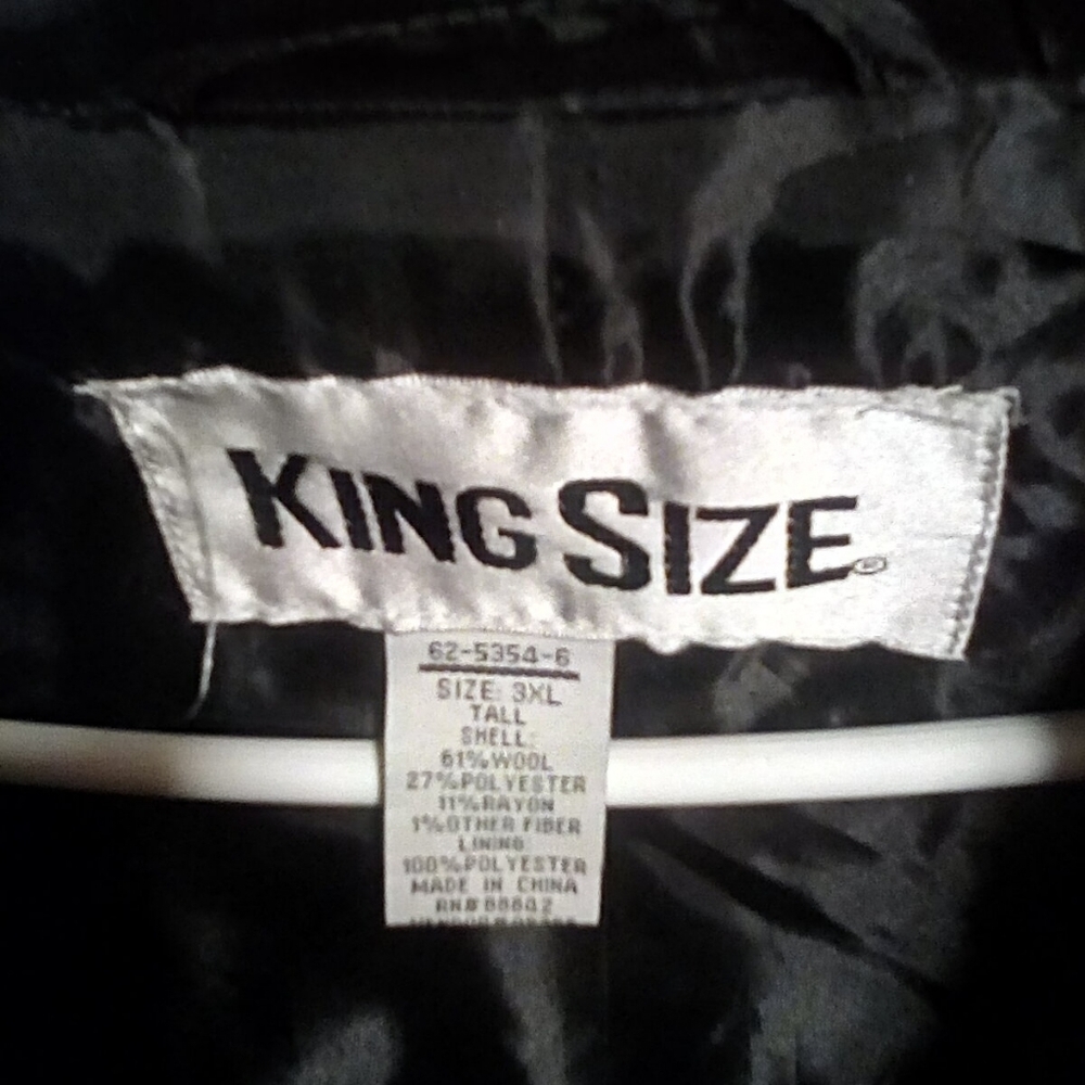 Brand new  King size brand black Wool snow Rain Trenchcoat
